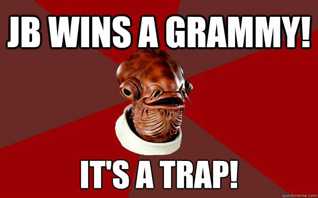 JB WINS A GRAMMY! IT'S A TRAP!  Admiral Ackbar Relationship Expert