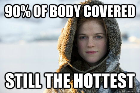 90% of body covered Still the hottest - 90% of body covered Still the hottest  Know Nothing Ygritte