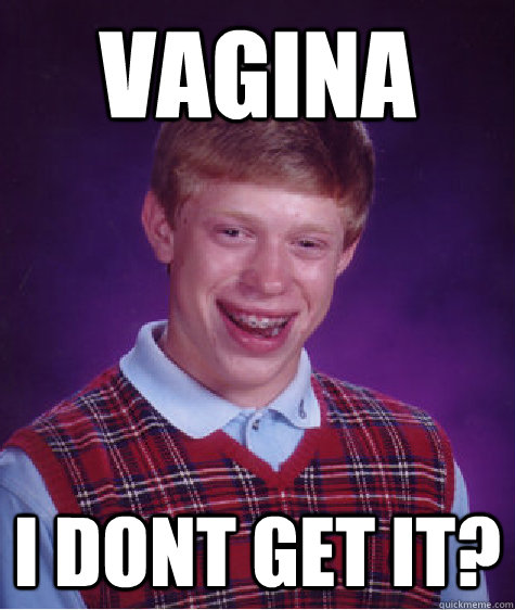 vagina i dont get it? - vagina i dont get it?  Bad Luck Brian