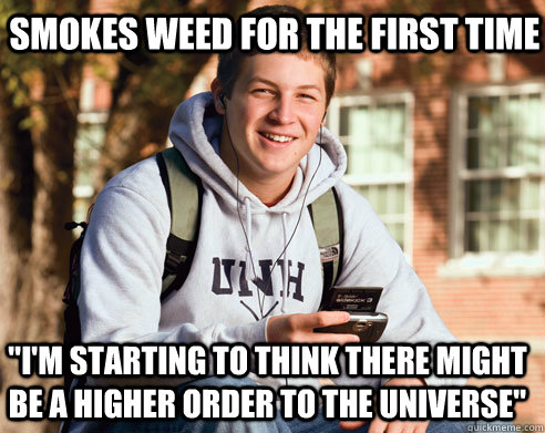 smokes weed for the first time 