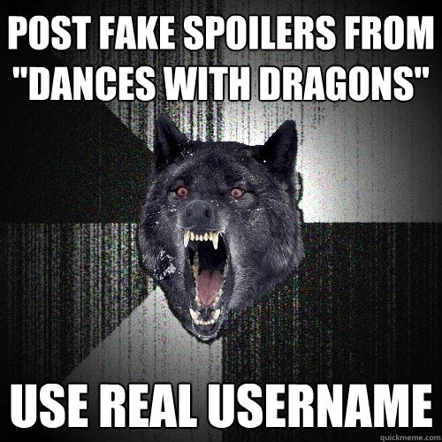 Post fake spoilers from 