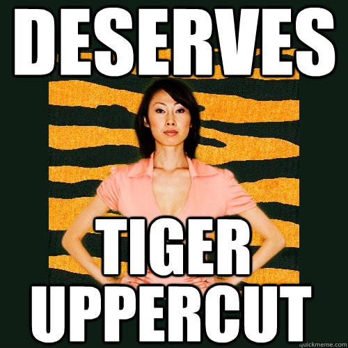 deserves uppercut tiger  Tiger Mom