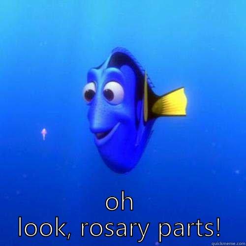 I have to stop buying rosary parts -  OH LOOK, ROSARY PARTS! dory