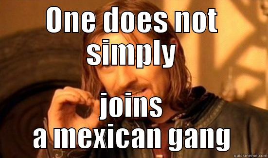 mexican gang - ONE DOES NOT SIMPLY JOINS A MEXICAN GANG Boromir