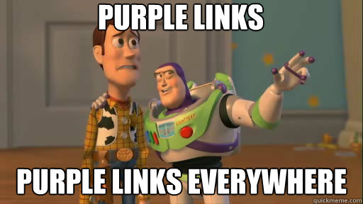 Purple Links Purple Links everywhere  Everywhere