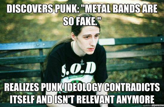 Discovers punk: 