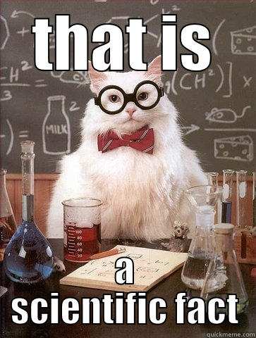 THAT IS A SCIENTIFIC FACT Chemistry Cat