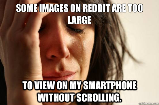 some Images on reddit are too large to view on my smartphone without scrolling.  First World Problems