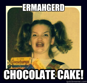 ERMAHGERD Chocolate Cake!  