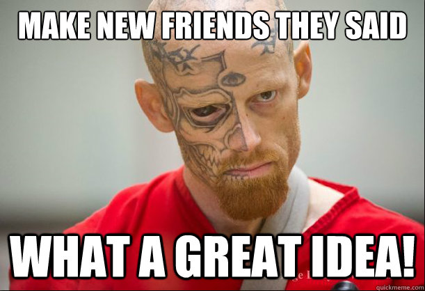 Make new friends they said What a great idea! - Make new friends they said What a great idea!  Serial Ginger