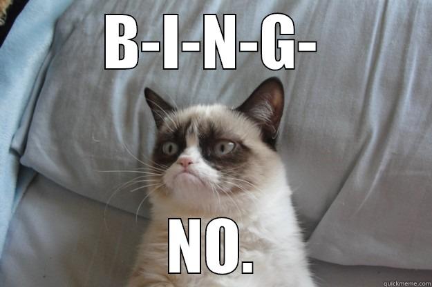 B-I-N-G- NO. Grumpy Cat
