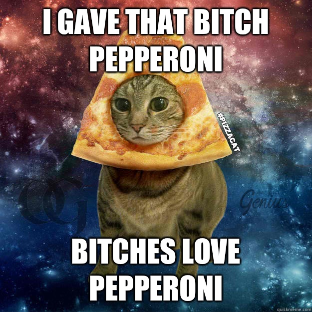 I gave that bitch pepperoni Bitches love pepperoni  