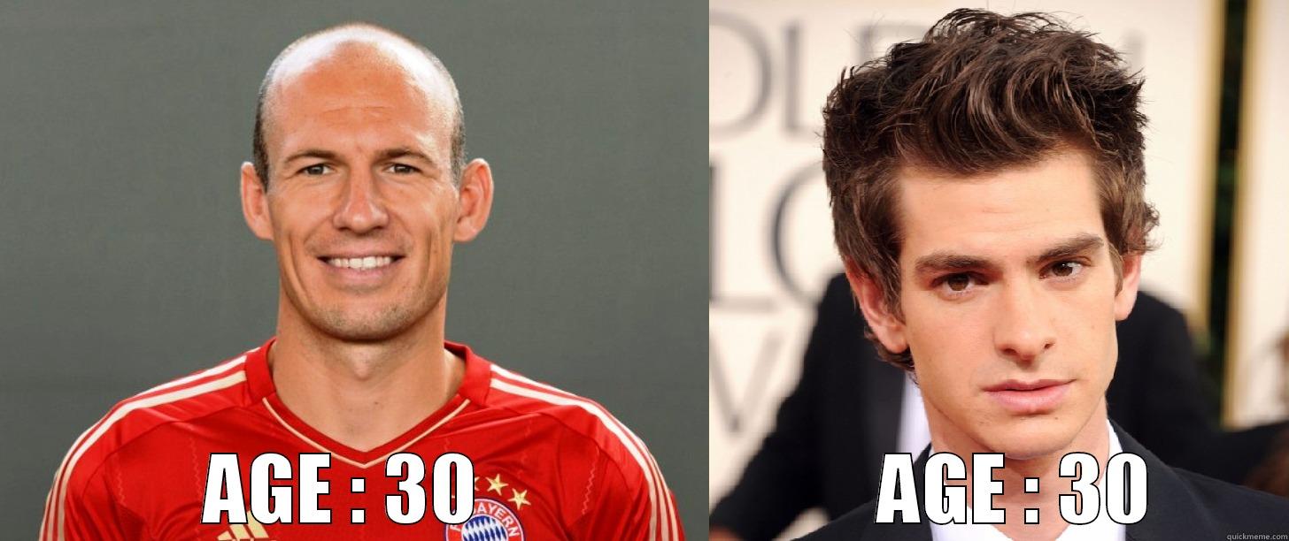 Robben and Garfield -       AGE : 30                         AGE : 30 Misc