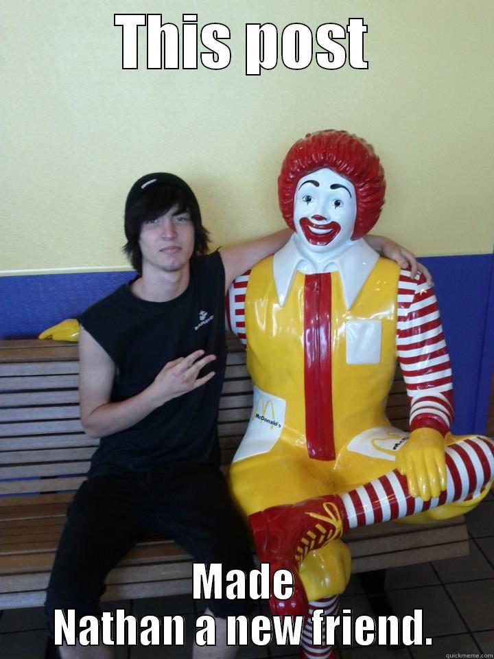 Given To The Nate - THIS POST MADE NATHAN A NEW FRIEND. Misc