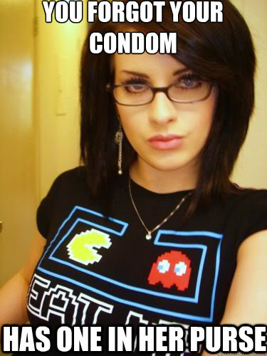 you forgot your condom  has one in her purse  Cool Chick Carol