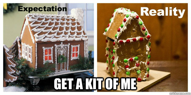 get a kit of me  Gingerbread house