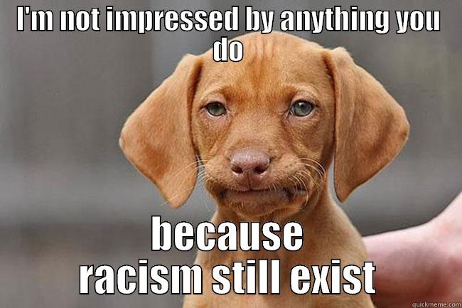 I'M NOT IMPRESSED BY ANYTHING YOU DO BECAUSE RACISM STILL EXIST Misc