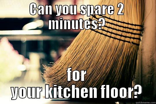 Sad broom - CAN YOU SPARE 2 MINUTES? FOR YOUR KITCHEN FLOOR? Misc