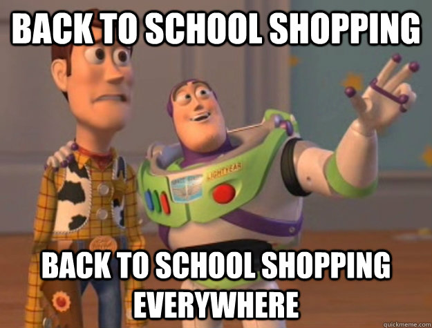 back to school shopping back to school shopping Everywhere  Buzz Lightyear