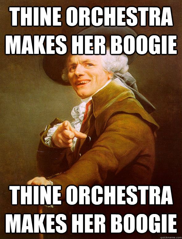 thine orchestra makes her boogie thine orchestra makes her boogie  Joseph Ducreux