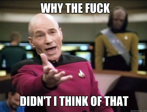 WHY THE FUCK Didn't I think of that   Piccard 2
