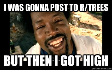 I was gonna post to r/trees but then i got high  