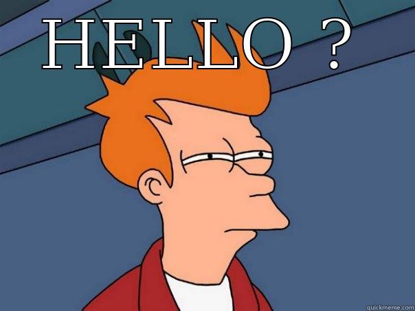 HELLO ?  Futurama Fry