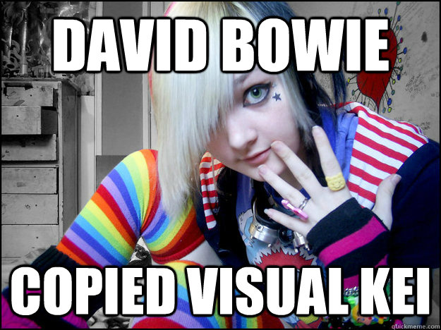 david bowie copied visual kei  