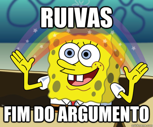 RUIVAS fim do argumento  Spongebob rainbow