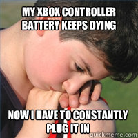 My Xbox controller battery keeps dying Now I have to constantly plug it in  