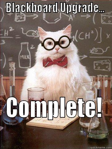 BLACKBOARD UPGRADE... COMPLETE!  Science Cat