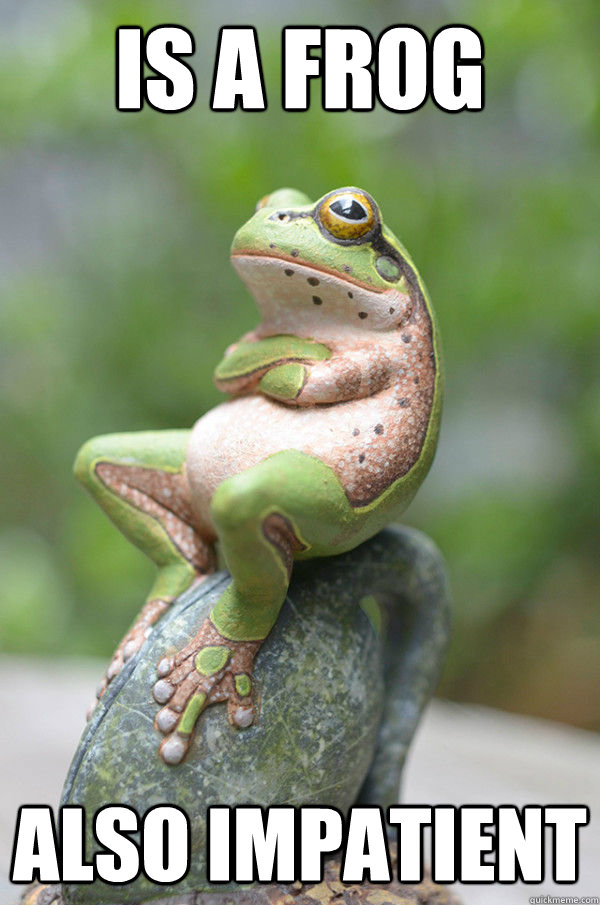 Is a frog Also impatient - Is a frog Also impatient  Misc