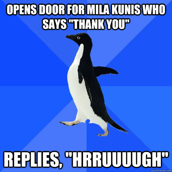 opens door for mila kunis who says 
