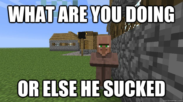 minecraft villager meme