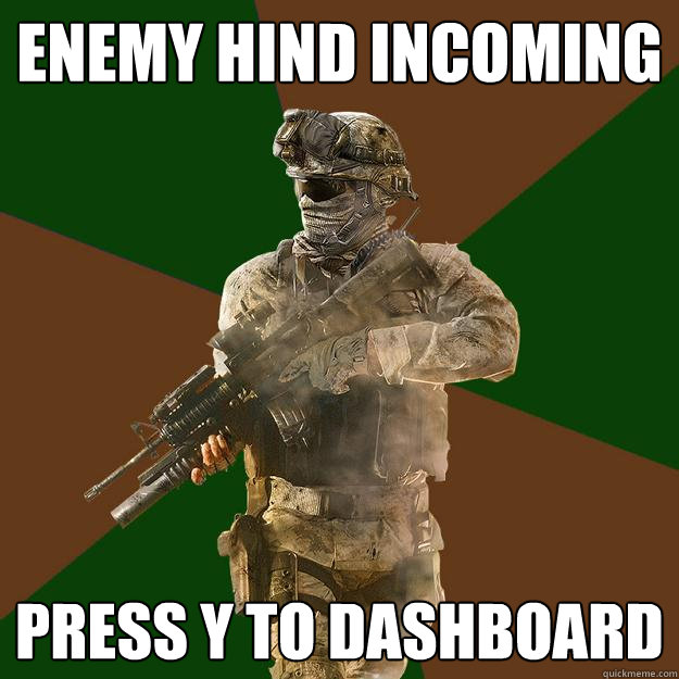 enemy hind incoming press y to dashboard  Call of Duty Addict
