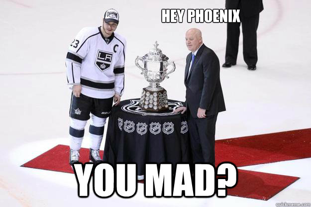 Hey Phoenix  You mad? - Hey Phoenix  You mad?  LA KINGS Meme