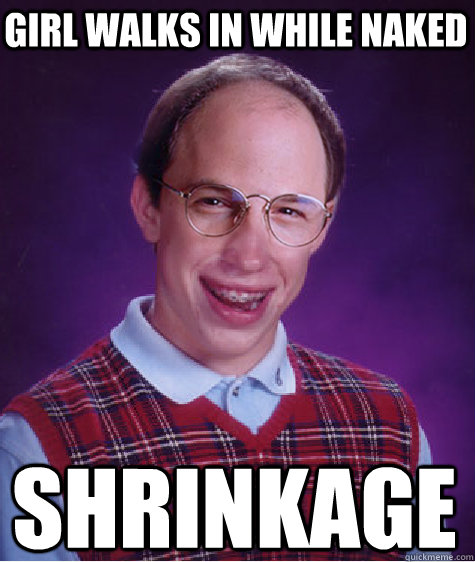 girl walks in while naked shrinkage  Bad Luck Costanza