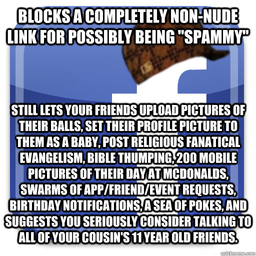 Blocks a completely non-nude link for possibly being 