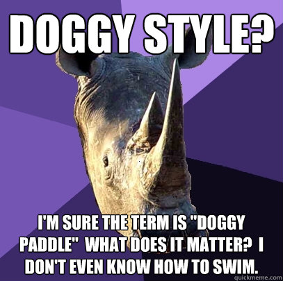 Doggy style? I'm sure the term is 