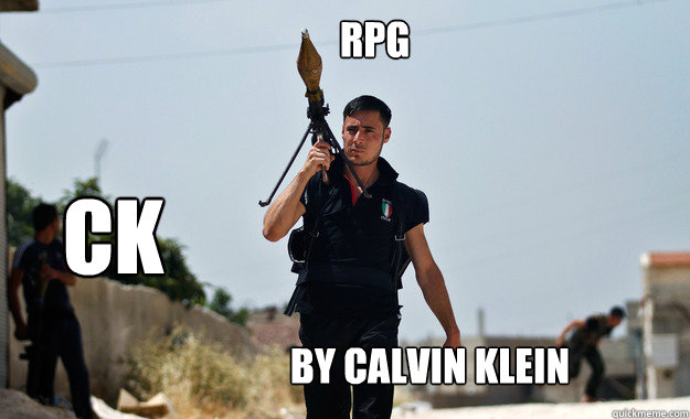 RPG CK by Calvin Klein  Ridiculously Photogenic Syrian Soldier