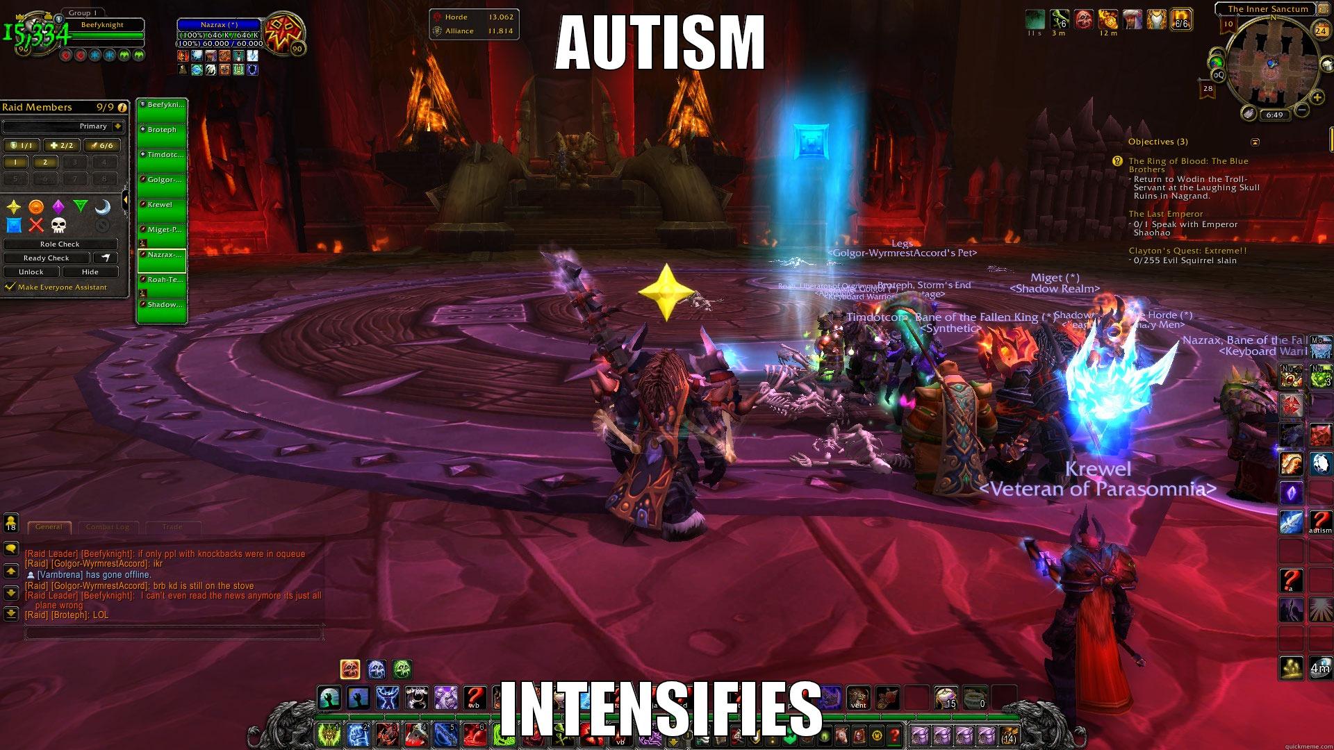 AUTISM INTENSIFIES Misc