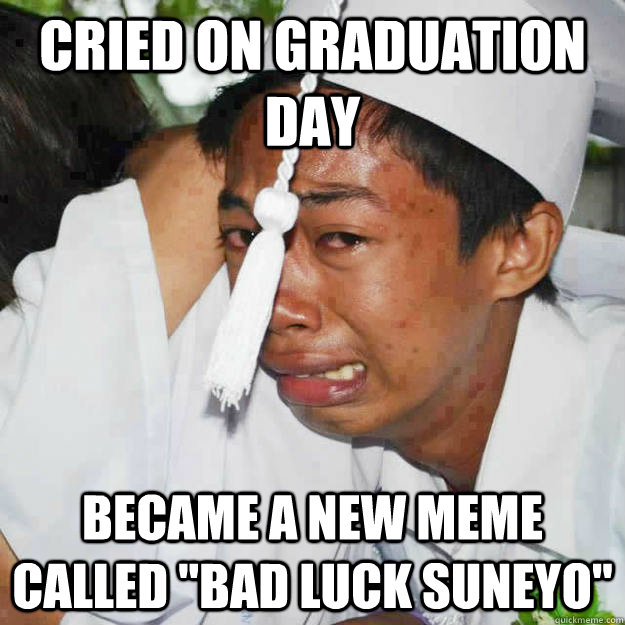 cried on graduation day became a new meme called 