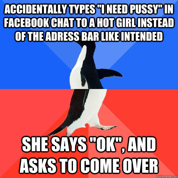 Accidentally types 