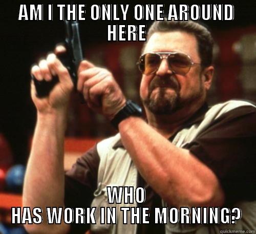 Because some of us work - AM I THE ONLY ONE AROUND HERE WHO HAS WORK IN THE MORNING? Am I The Only One Around Here