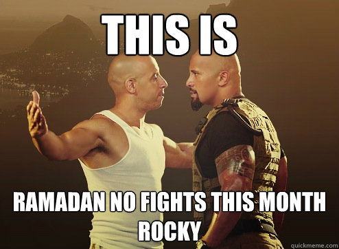 This IS ramadan no fights this month rocky  This Is Brazil - Fast Five