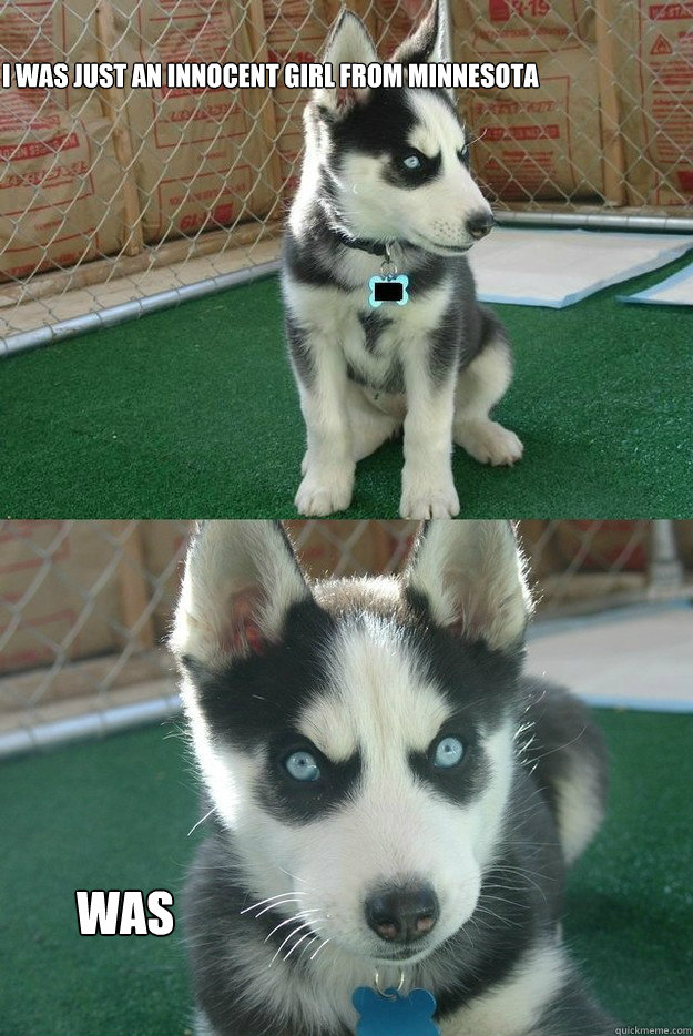 i was just an innocent girl from minnesota was  Insanity puppy