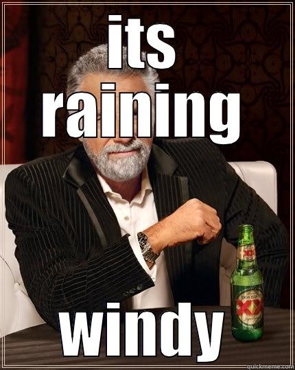 ITS RAINING WINDY The Most Interesting Man In The World