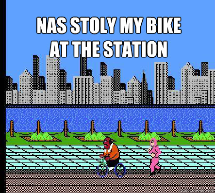  Nas stoly my bike
at the station     -  Nas stoly my bike
at the station      Misc