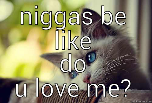 NIGGAS BE LIKE DO U LOVE ME? First World Problems Cat