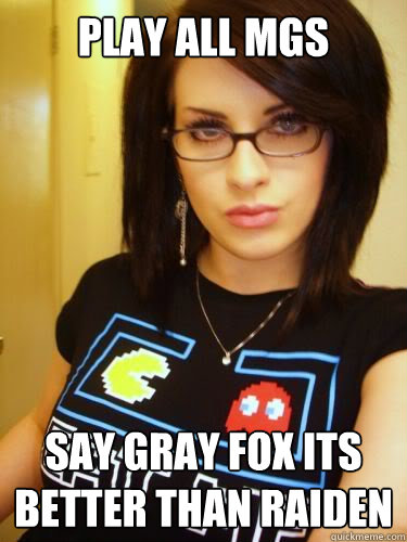 PLAY All MGS  SAY GRAY FOX ITS BETTER THAN RAIDEN  Cool Chick Carol